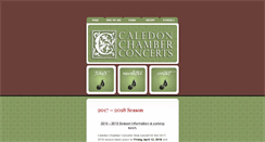 Desktop Screenshot of caledonchamberconcerts.com