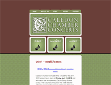 Tablet Screenshot of caledonchamberconcerts.com